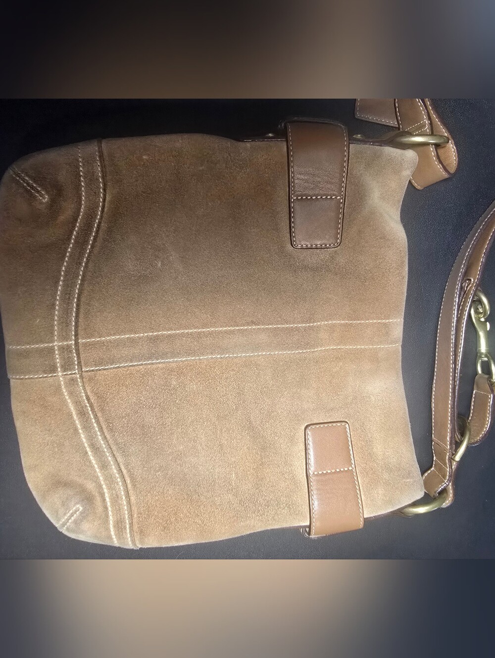 Vintage Coach Legacy Suede Buckle Hobo Convertable Shoulder Bag 1483 - Picture 6 of 7